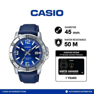 CASIO General Jam Tangan Pria [Original/MTP-VD01L-2BVUDF] biru