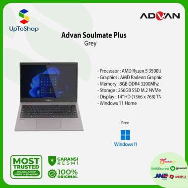 Advan Soulmate Plus AMD Ryzen 5 3500U 8GB 256GB 14" HD WIN11