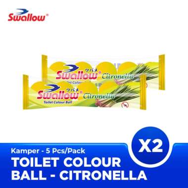 Swallow Kamper Toilet Colour Ball 5pcs / Pack - Citronella X2 Twin Pack