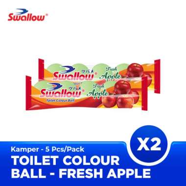 Swallow Kamper Toilet Colour Ball 5pcs / Pack - Fresh Apple X2 Twin Pack