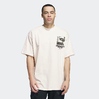 adidas Men Basketball A.E. Graphic T-Shirt Baju Basket Pria [IY1594] A/XL White