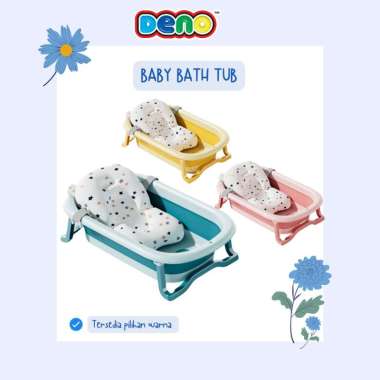 DENO Foldable Baby Bath Tub Bak Mandi Lipat Tempat Mandi Bayi Anak BTP-038-PINK