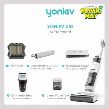 Yoniev U5S Attachments & Accessories Dirty Water Tank