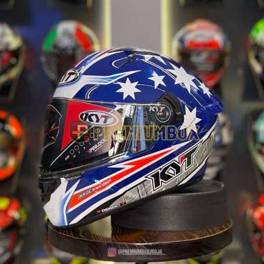 KYT NFR Brock Parkes Helm / KYT NFR Broc Parker M blue