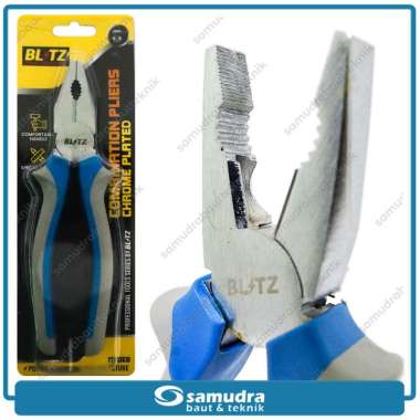 Blitz Crom-280 Tang Kombinasi [8 Inch] biru abu