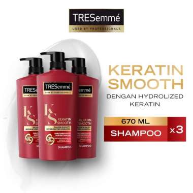 Promo Harga Tresemme Shampoo Keratin Smooth 670 ml - Blibli