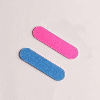 ONE-K186 Alat Kikir Kuku 2 Sisi Nail Buffer Mini Portable Kikir Kuku Kayu / Amplas Kuku Dua Sisi Nai