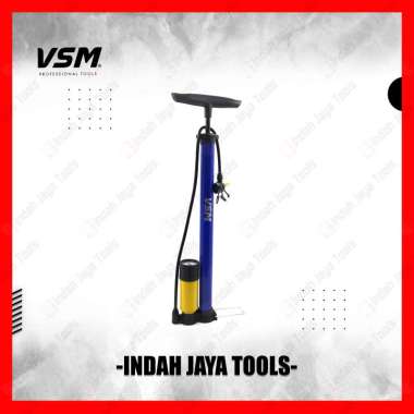 VSM Pompa Angin Tangan Ban Sepeda Motor Bola Tabung Meter Pentil Hand Pump