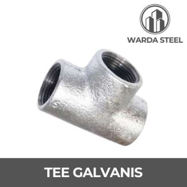 Tee Galvanis 2 1/2" - T Te Besi Drat 2 1/2 Inch 2,5