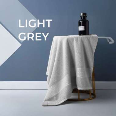 Goto Morwish Bath Towel Handuk Mandi Jumbo Dewasa Polos Lembut Halus LIGHT GREY