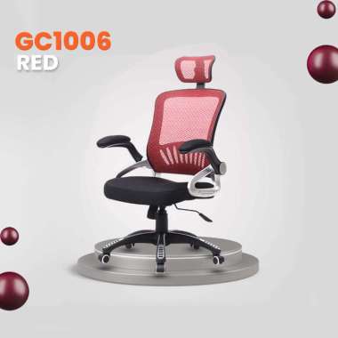 Goto Coreflex Chair Kursi Kerja Kantor Belajar Komputer Hidrolik Putar GC1006 RED