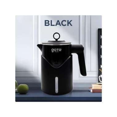 Goto Voda Teko Listrik Pemanas Air Electric Kettle Stainless Steel 2L BLACK
