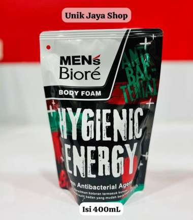 Promo Harga Biore Mens Body Foam Hygienic Energy 450 ml - Blibli