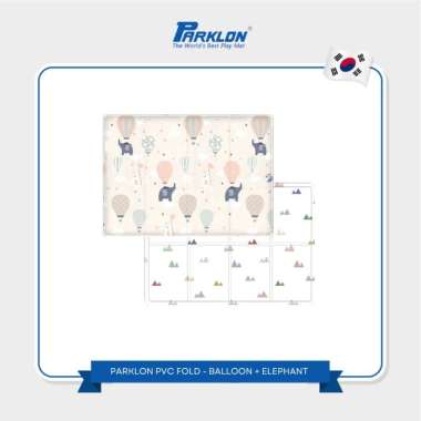Parklon PVC Fold Playmat 130x190/140x230 cm Double Side | Playmat Lipat | Matras Karpet Lantai Bayi 