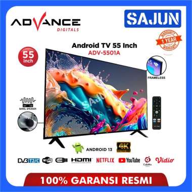 Advance TV LED Android 55 Inch ADV-5501A / ADV5501A Smart TV Frameless
