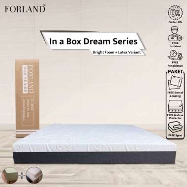 Forland Kasur Full Foam & Latex In A Box - Dream Series Bright Foam + Latex Paket 180 x 200