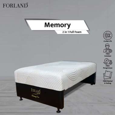 Forland Memory Kasur Full Memory Foam 2 in 1 Tanpa Sandaran & Sorong 160 x 200