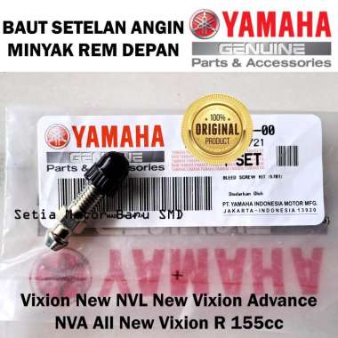 Baut Setelan Angin Minyak Rem Depan All New Vixion Advance NVL NVA R Asli Original Yamaha 4C9W004800