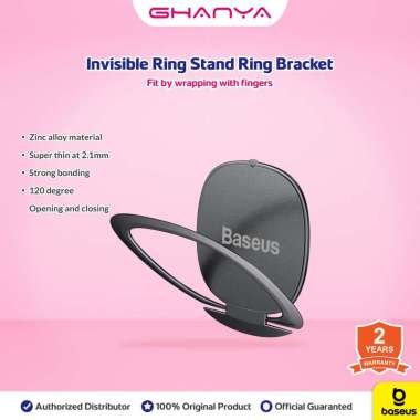 Baseus Invisible Ring Stand Ring Bracket Iring Tipis Phone Stand Holder HP IPhone Handphone Smartpho