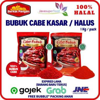 Gochugaru - Bubuk Cabe Kasar / Cabe Halus Chili Powder Korea 1 KG Kasar