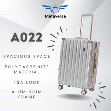 Metaverse Koper Cabin A022 Size 18 - 20 Inch Koper Bagasi Suitcase Luggage Koper Murah 20Inch RED