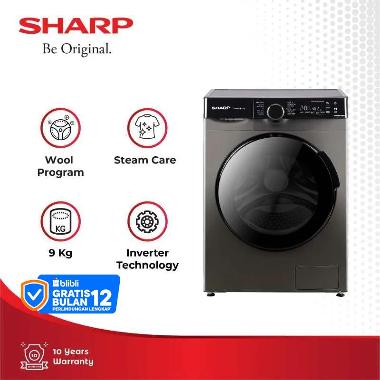 SHARP ES-FL1490MSX Mesin Cuci Front Loading [9 KG]