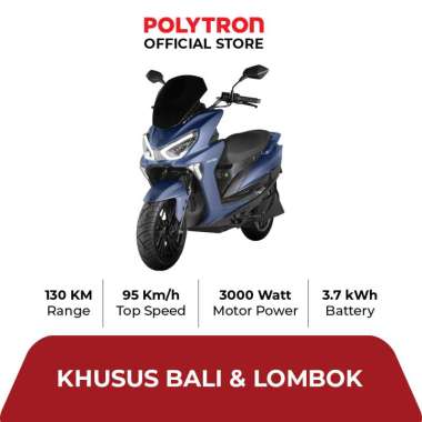 Polytron Fox R Electric Sepeda Motor Listrik - OTR Bali, Lombok Bali BLUE