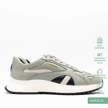 [12.12 Dealcember] Bally Dewy Calfskin Leather Sneakers Seal Grey Black/White 9.5 Multi,Grey