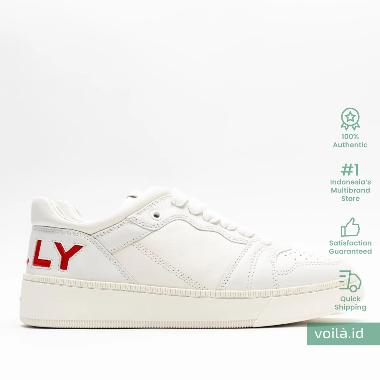 [12.12 Dealcember] Bally Rygel Low-Top Sneakers Calfskin White Red 8 White