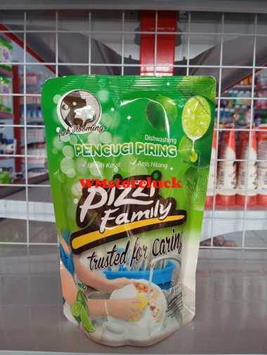 PIZZI SABUN CUCI PIRING 600ml/ cairan pembersih piring gelas alat makan pizi lemon dan lime 600 ml P