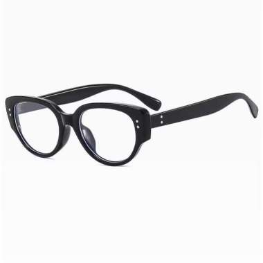FG Kacamata Cat Eye Wanita Pria Anti Uv Frame Bingkai Titik Dua New Fashion Trendy K48 15964 KC Hita