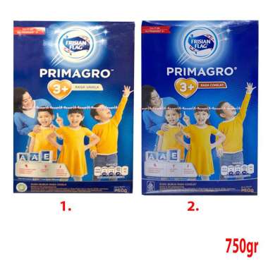 Frisian Flag Primagro 3 Plus 750gr Susu Formula Anak 3tahun Rasa Vanila Cokelat FF Susu Bendera Fris