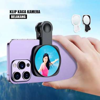 ONE-C1169 Mirror Clip HP Cermin Selfie Swafoto / Reflektor Selfie Lensa HD / Klip Kaca Praktis untuk