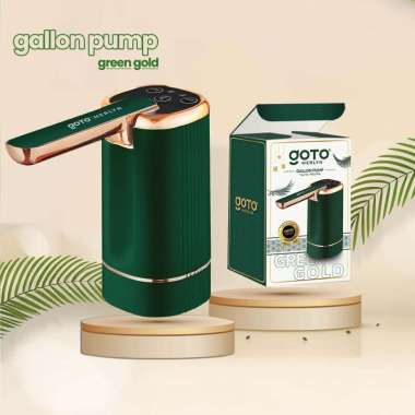 Goto Merlyn Pompa Galon Lipat Electric Dispenser Air Minum USB Charge GREEN GOLD