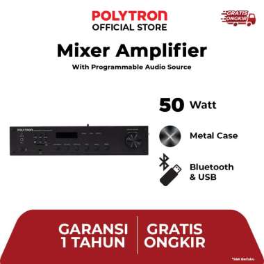 Polytron PAB AA50 Amplifier Bel Otomatis untuk Sekolah, Kantor, dan Pabrik