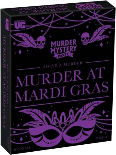 Murder Mystery Party Murder at Mardi Gras Board Game