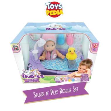 Mainan Boneka Bayi Emco Nubiez Splash N' Play Bathub Set