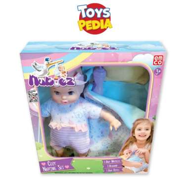 Mainan Boneka Bayi Emco Nubiez Cozy Naptime Set