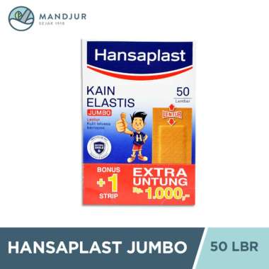 Hansaplast Jumbo Plaster [Dus/ 50 Lembar]