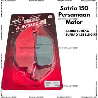 DISPED KAMPAS REM DISCPAD SATRIA FU 150 BELAKANG SUPRA X 125 BLK RR SCOYCO ORIGINAL SATRIA150 REAR F