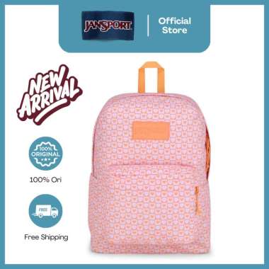 JanSport Tas Ransel / Backpack / Daypack / Superbreak Hyped Hearts Pink