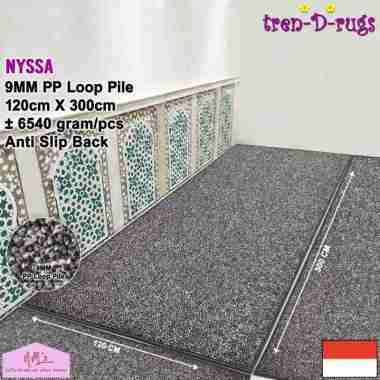 Tren-D-rugs Sajadah masjid polos karpet sejadah modern alas sholat anti slip 120 cm x 300 cm mushola