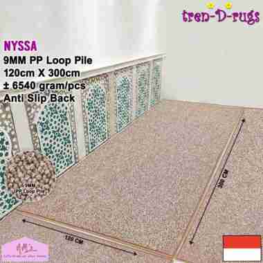 Tren-D-rugs Sajadah masjid polos karpet sejadah modern alas sholat anti slip 120 cm x 300 cm mushola