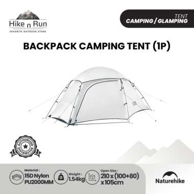 Tenda Bealock Hiking Naturehike CNK2350WS011 Backpack Camping Tent 2P-READY