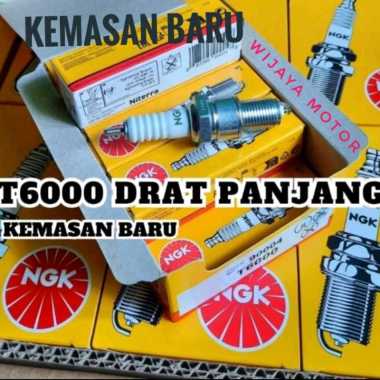 BUSI VESPA NGK T-6000 BP7ES DRAT PANJANG ASLI
