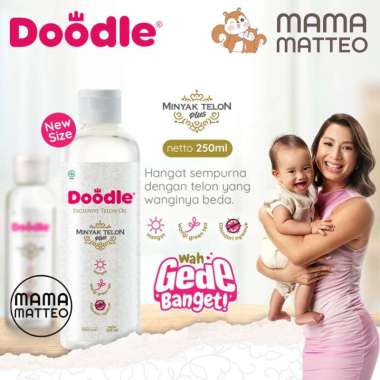 DOODLE Minyak Telon 250ml / Telon Oil Green Tea untuk Bayi Anak / DOODLE BANDUNG Doodle 250ml
