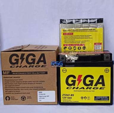AKI ACCU GIGA CHARGE MF ZTZ6V-BS 12V 5AH BY DAYTONA