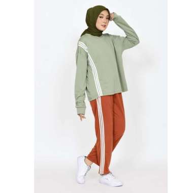 LEZAHRASIGNATURE Oneset Training Babyterry Aisyah - Setelan Baju Olahraga Muslimah INDAH NADA APPROV