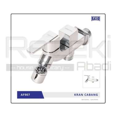 Kran Cabang Fiorentino Kuningan - Kran Shower - Kran Double Cabang-Chrom