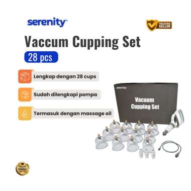 Serenity Alat Bekam 28 Cup | Kop Angin Bekam Terbaik | Alat Kop Bekam Ori | Cupping Set Bekam Angin